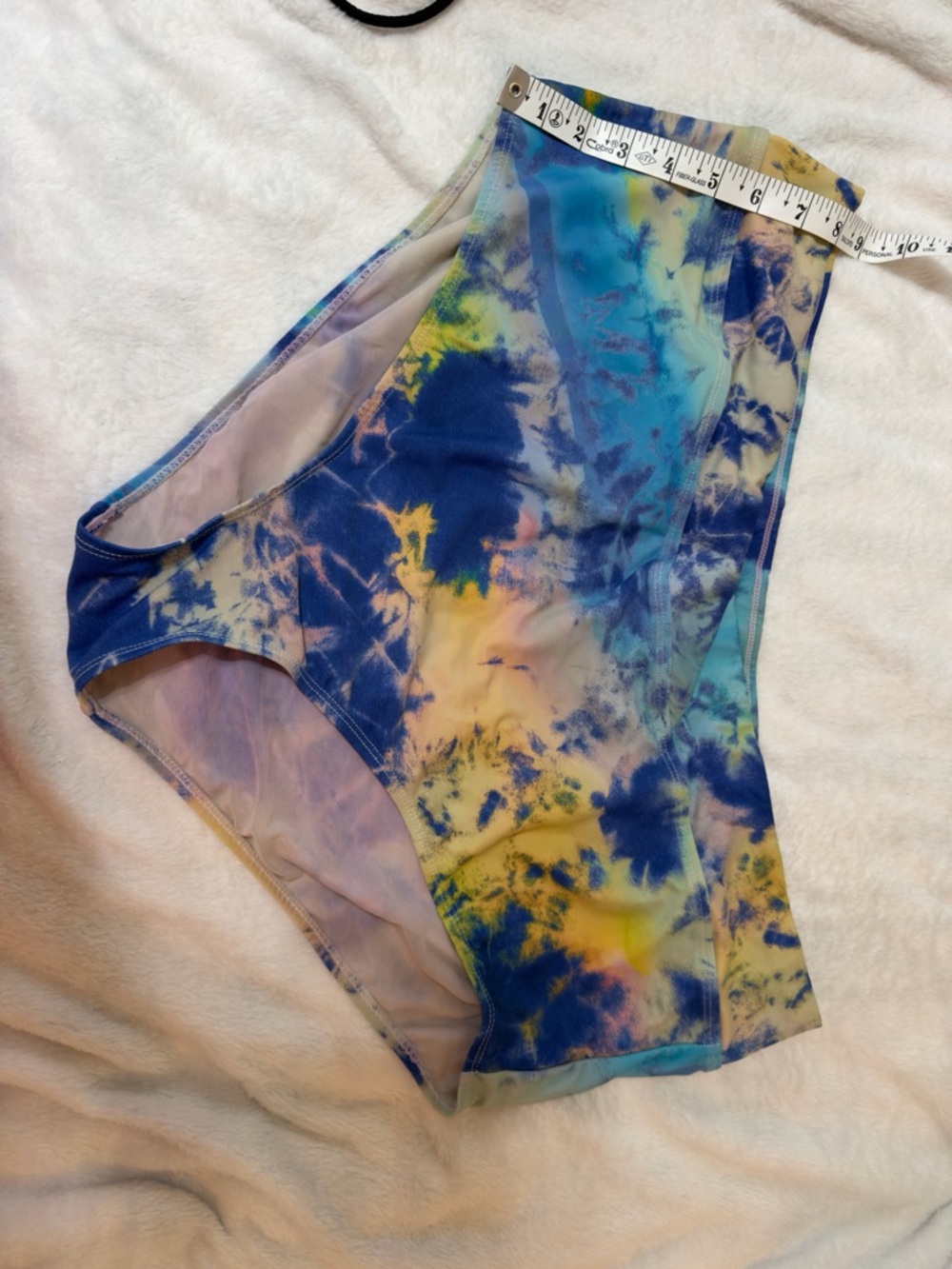 torrid Tie-Dye High-Waist Bikini Bottoms in Blue, Yellow, Purple